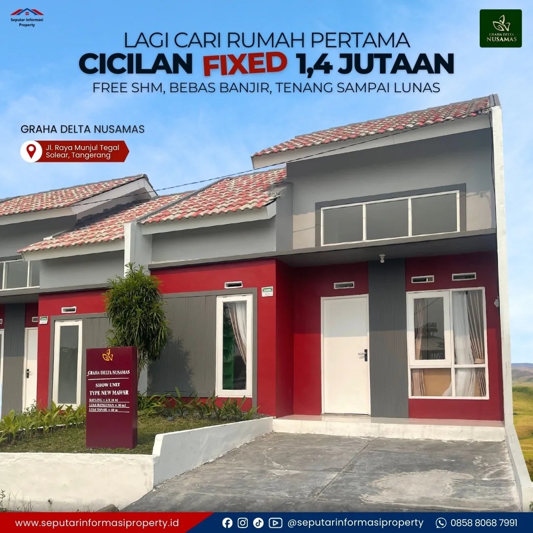 Rumah Subsidi Tipe New Mawar 30/60 Graha Delta Nusamas